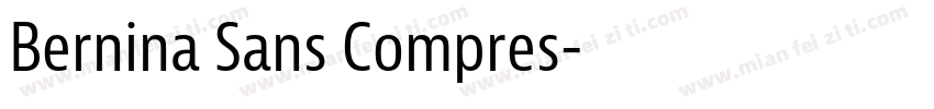 Bernina Sans Compres字体转换